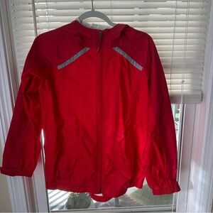 L.L Bean Rain Coat W Hood (kids L 14-16.. women’s Small)
